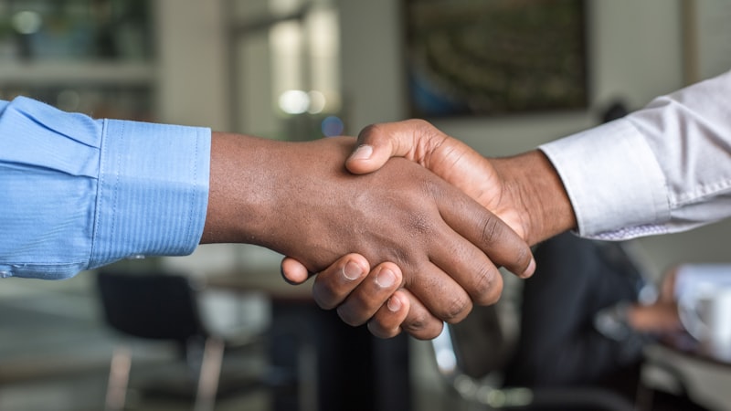 Professional handshake