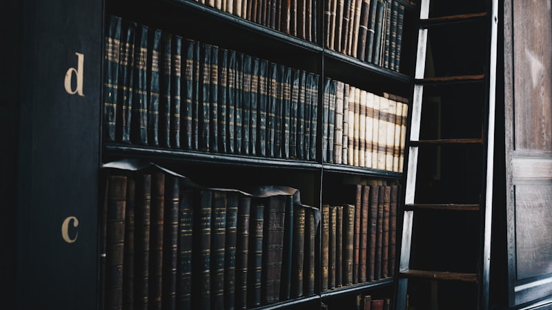 Legal library with law books